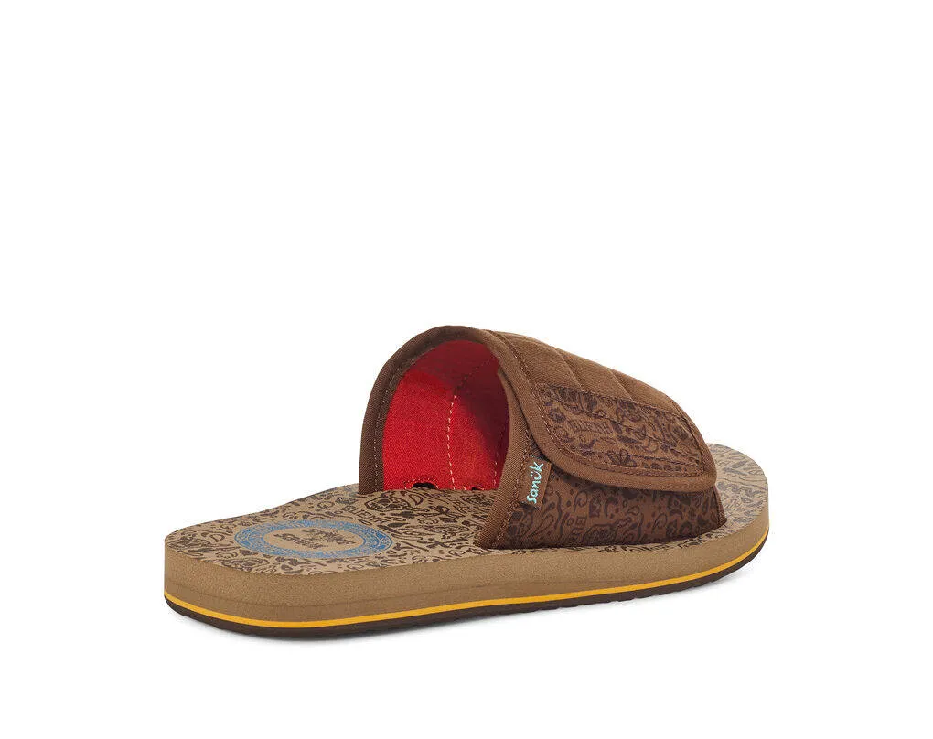 Sanuk Mens Bixby ST X Stone Brown