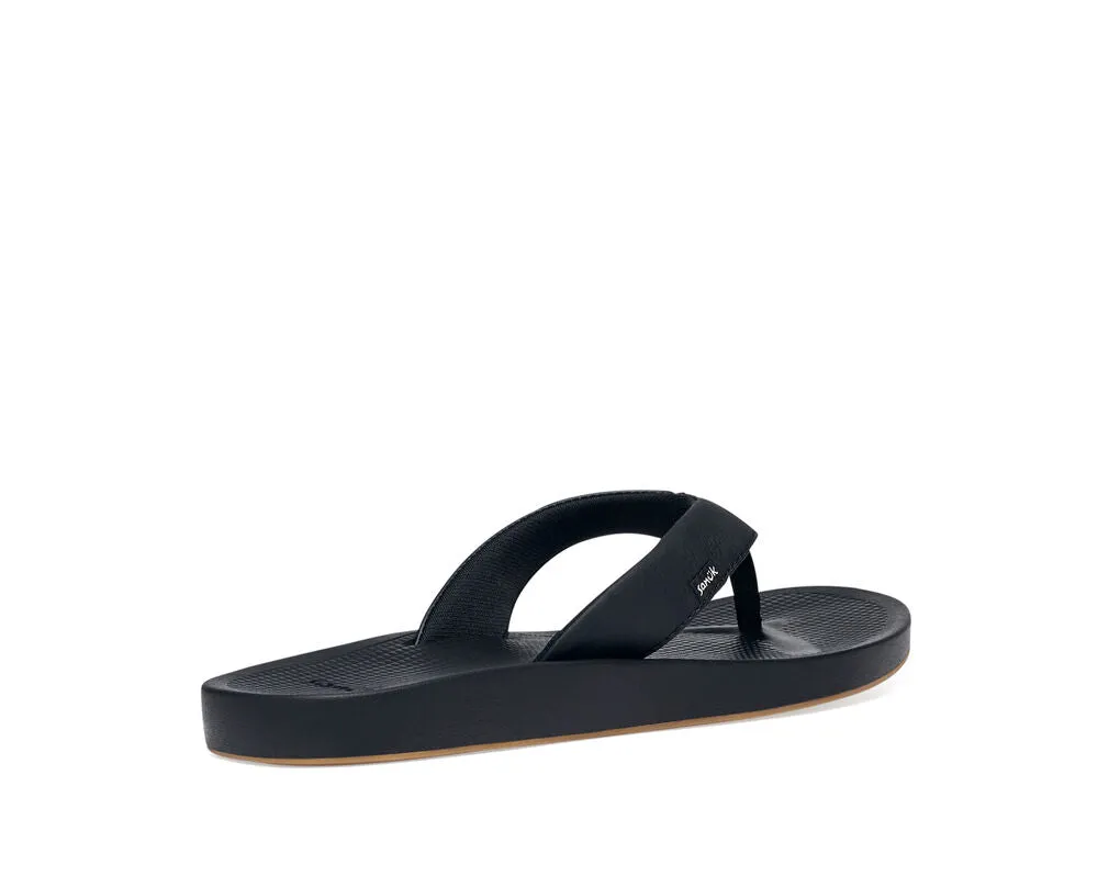 Sanuk Women's Cosmic Yoga Mat Flip Flop - Black 1127391