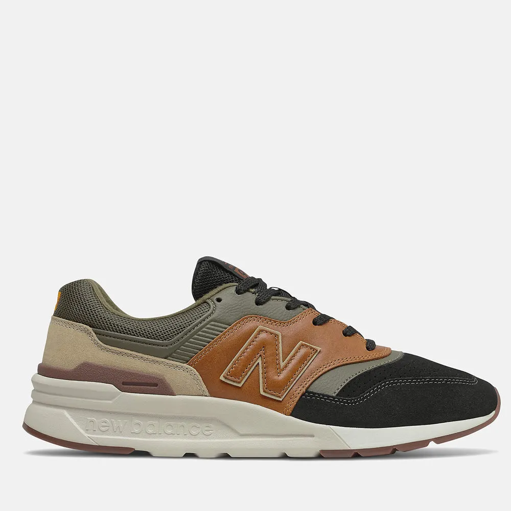 Scarpe Uomo NEW BALANCE Sneakers 997H in Pelle colore Workwear e Black