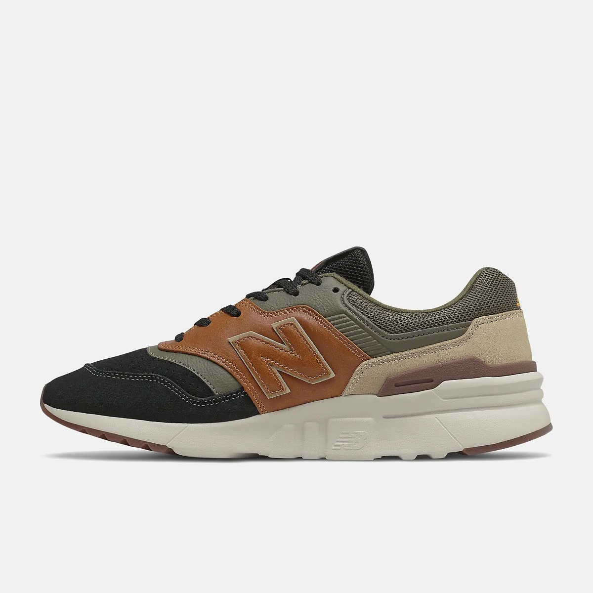 Scarpe Uomo NEW BALANCE Sneakers 997H in Pelle colore Workwear e Black