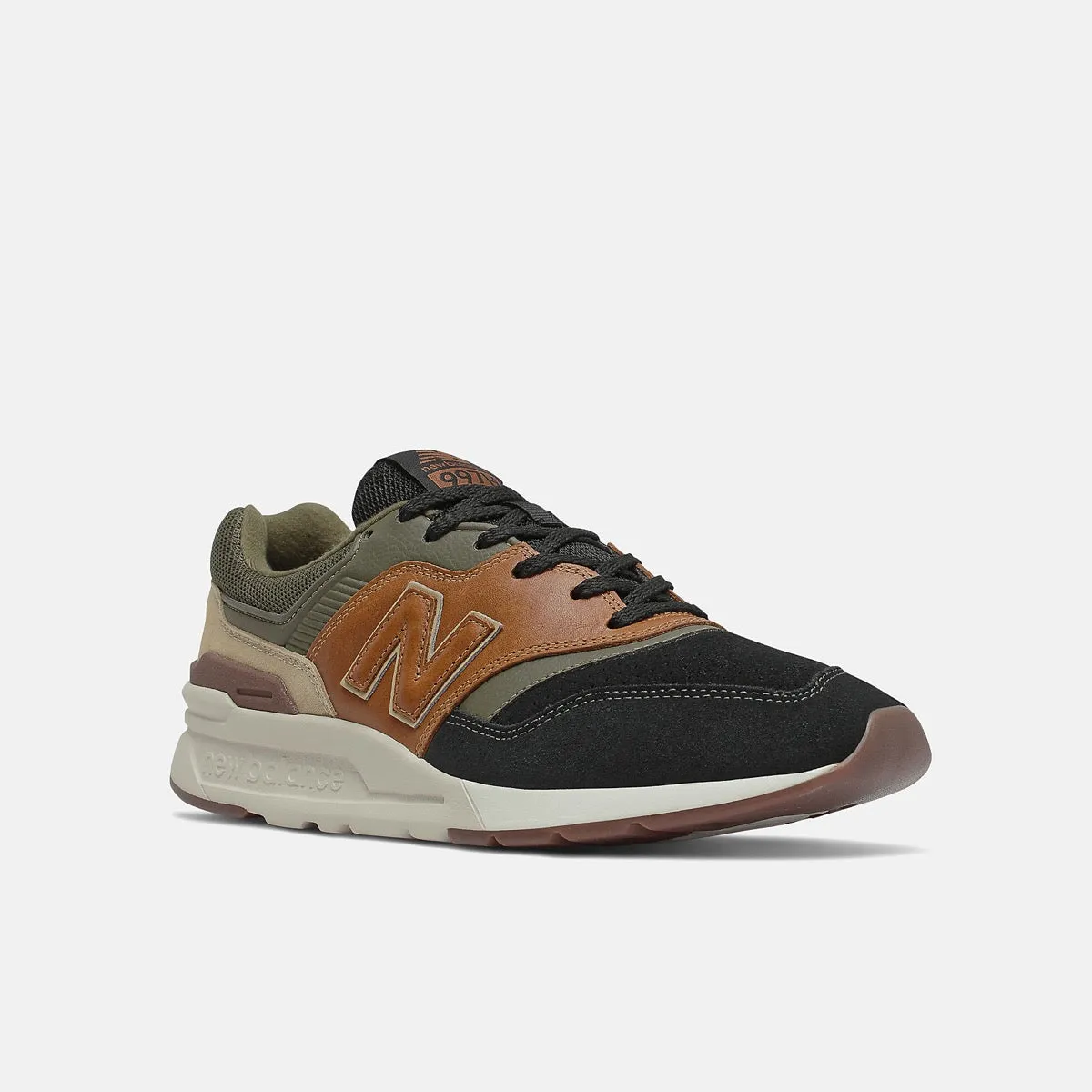 Scarpe Uomo NEW BALANCE Sneakers 997H in Pelle colore Workwear e Black