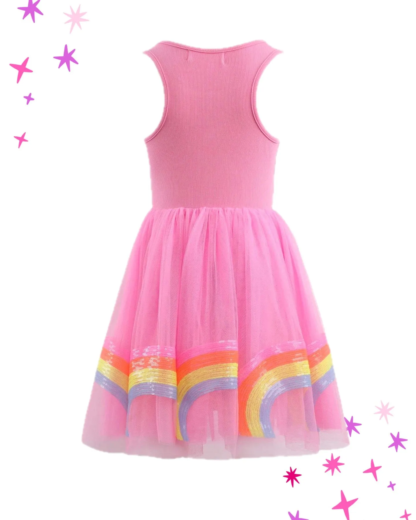 Smiley Rainbow Racer Back Dress