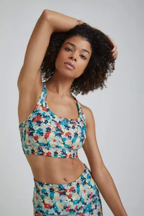 Strappy Bra Botanical Teal