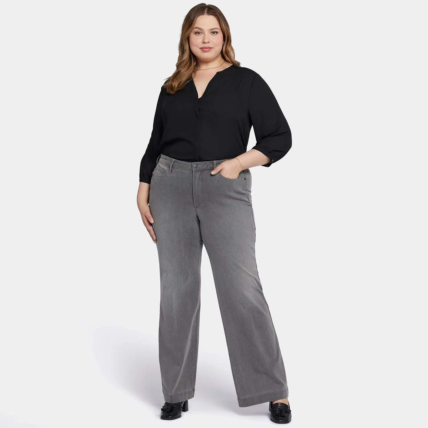 Teresa Wide Leg Jeans In Plus Size - Parade