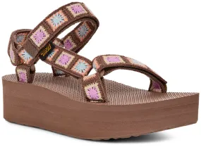 Teva Womens Flatform Universal Crochet Unwind