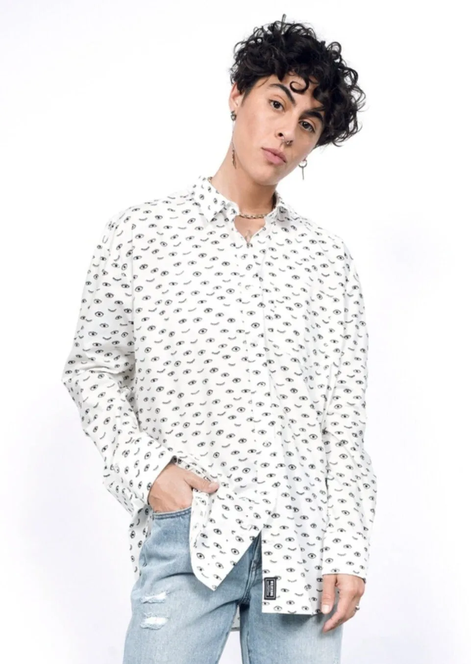 The Essential Long Sleeve Oversized Wrap Button Up