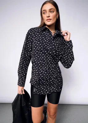 The Essential Long Sleeve Oversized Wrap Button Up