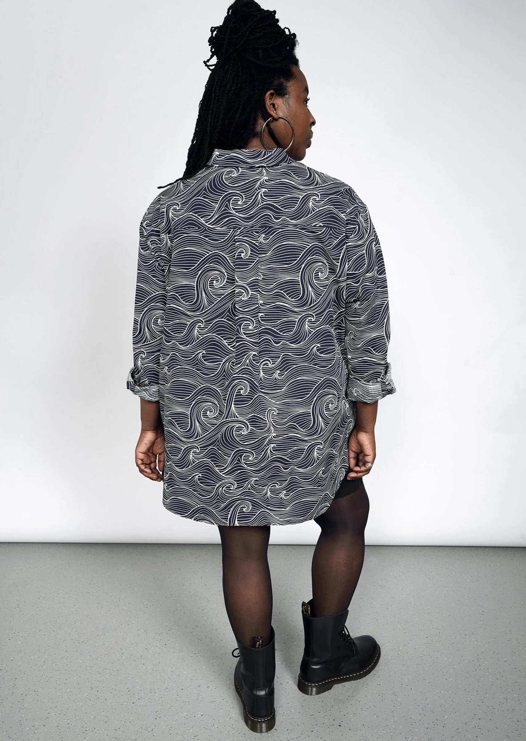 The Essential Long Sleeve Oversized Wrap Button Up