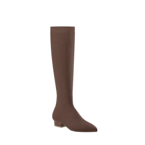 The Knee High Boot Walnut Knit