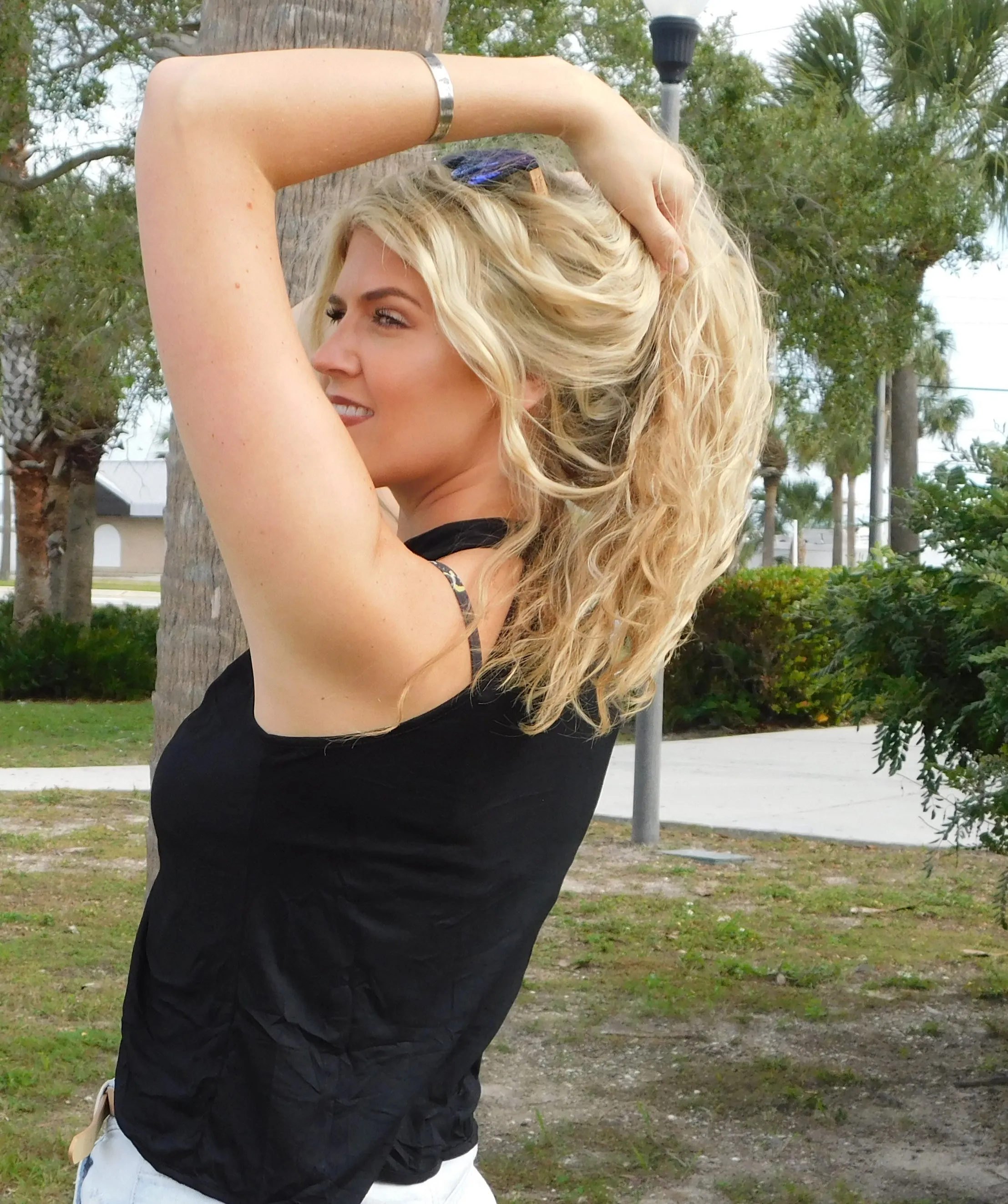 The Yogaz Black Sexy Top is well, really sexy! Made with Sustainable Eco-Friendly Bamboo!