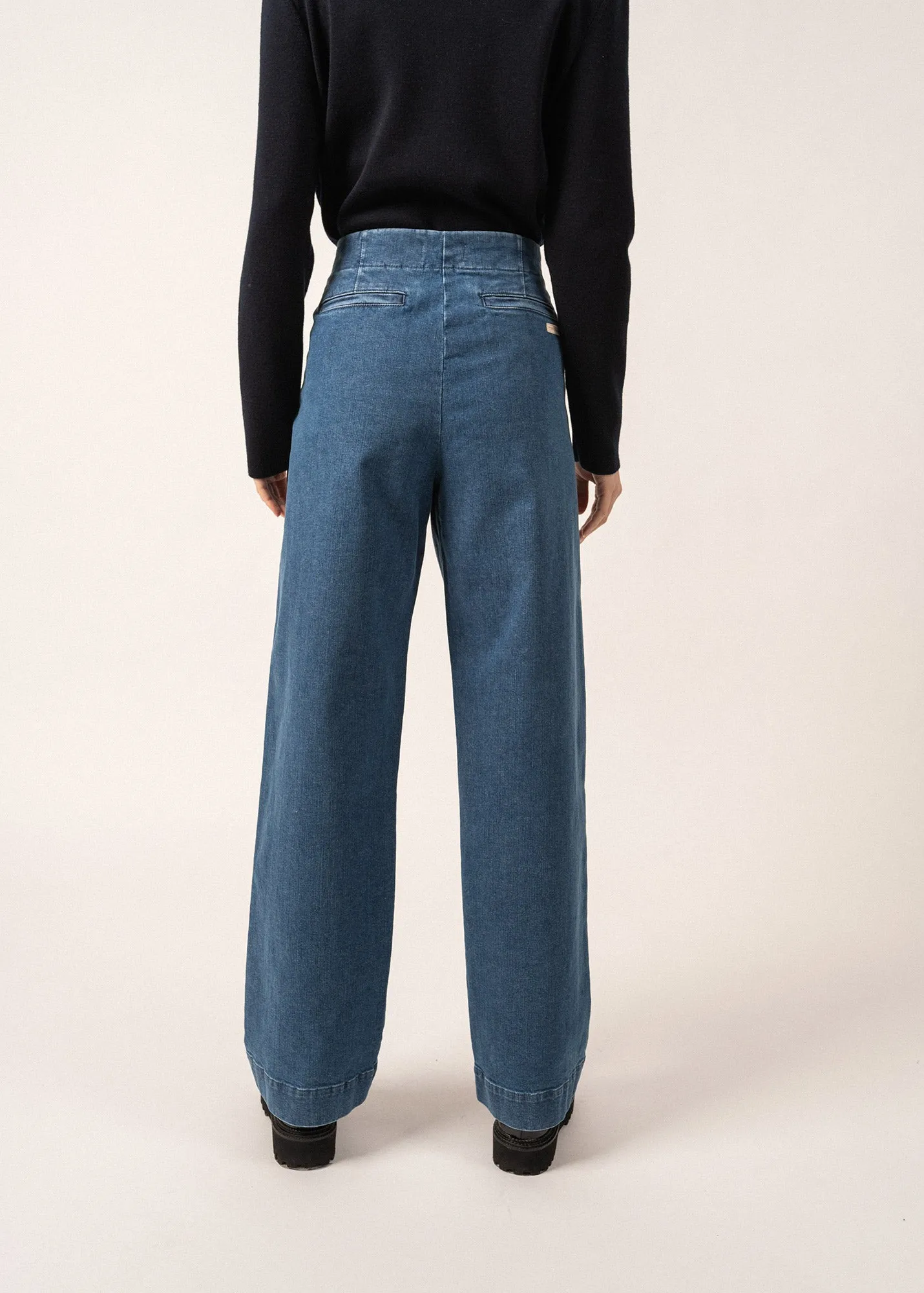 TORIE - Wide-Leg High Waist Jeans (DENIM)