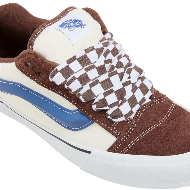 vans scarpa sneakers da uomo Knu Skool VN0009QCDMV marroncino-beige-blu