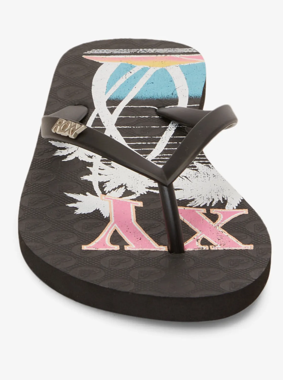 Viva Stamp Flip-Flops - Black Graphic