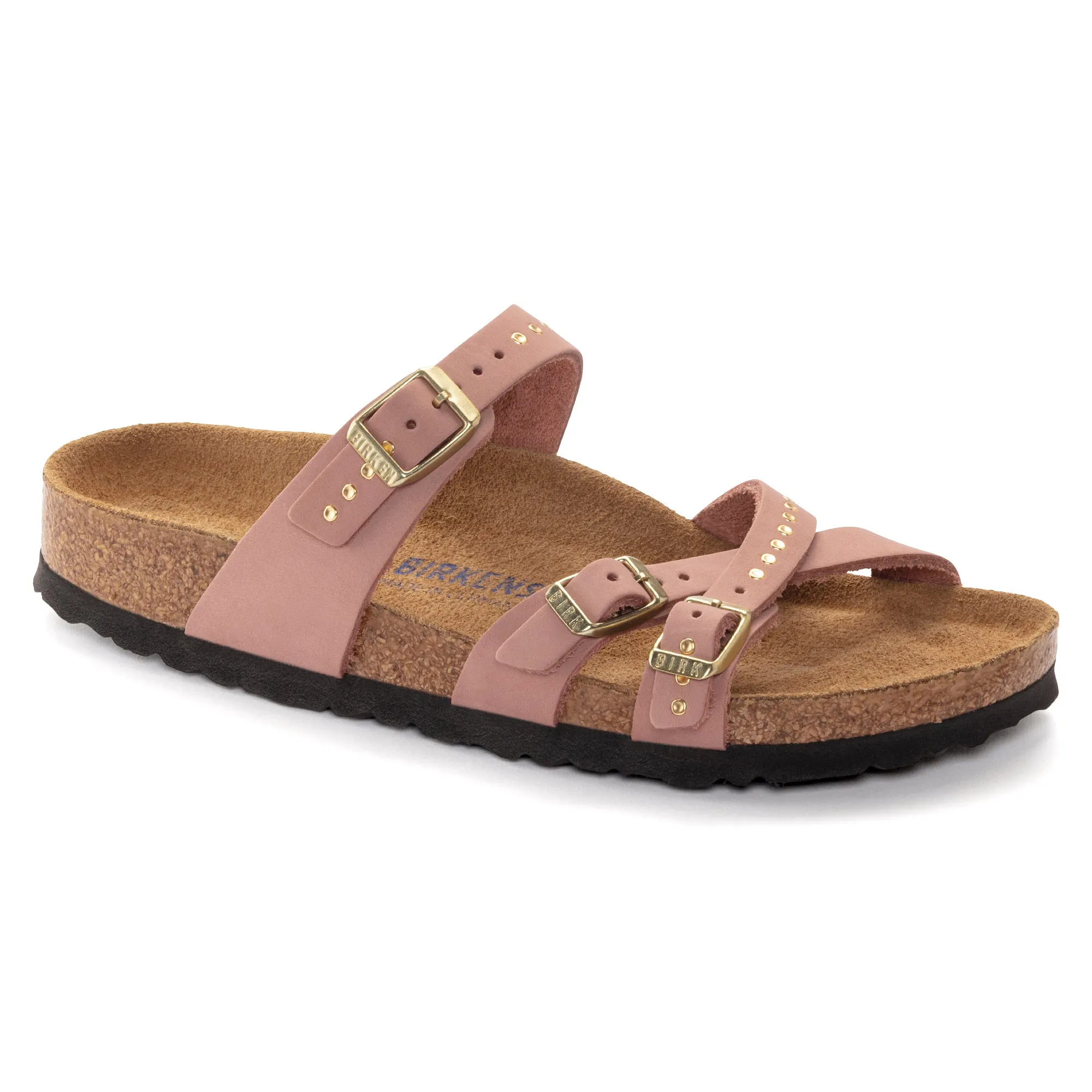 Women's Birkenstock Franca Soft Footbed Nubuck leather Color: Old Rose